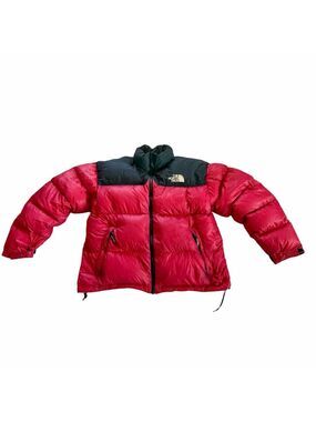 The North Face 1996 Retro Nuptse 700 Fill Down Jacket Red Black